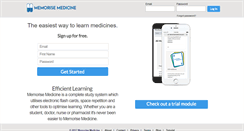Desktop Screenshot of memorisemedicine.com